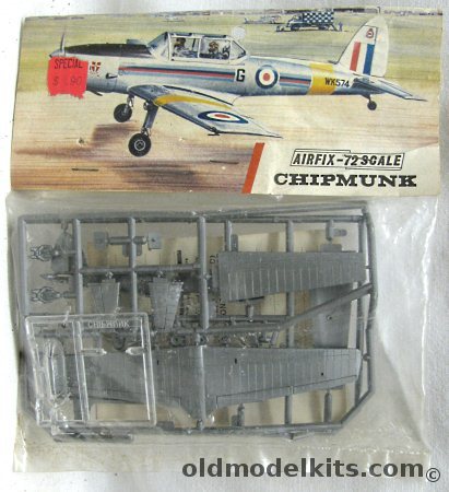 Airfix 1/72 DeHavilland DHC-1 Chipmunk - RAF / RCAF Versions - Bagged, 134 plastic model kit